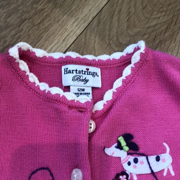 Heartstrings Baby Cardigan Sweater & legging. - Picture 2 of 9